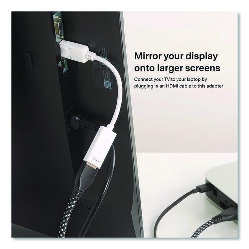 Picture of DisplayPort to HDMI Adapter, 6", White