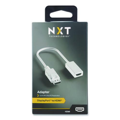 Picture of DisplayPort to HDMI Adapter, 6", White
