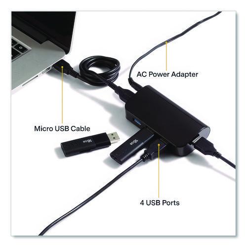 Picture of USB 3.0 Hub, 4 Ports, Black