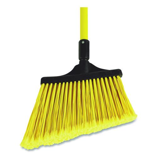 Picture of MaxiSweep Angle Broom With Fiberglass Handle, 57" Overall Length, Yellow/Black