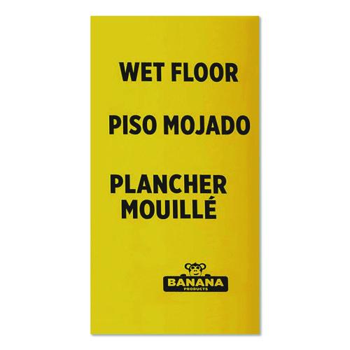 Picture of Banana Safety Sign, 13 x 12 x 24, Yellow/Black