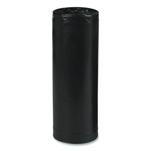 Picture of Linear Low Density Recycled Can Liners, 33 gal, 1.25 mil, 33" x 39", Black, 10 Bags/Roll, 10 Rolls/Carton