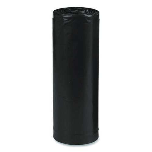 Picture of Linear Low Density Recycled Can Liners, 45 gal, 2 mil, 40" x 46", Black, 10 Bags/Roll, 10 Rolls/Carton