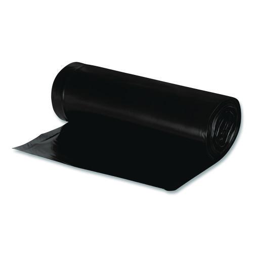 Picture of Linear Low Density Recycled Can Liners, 60 gal, 2 mil, 38" x 58", Black, 10 Bags/Roll, 10 Rolls/Carton