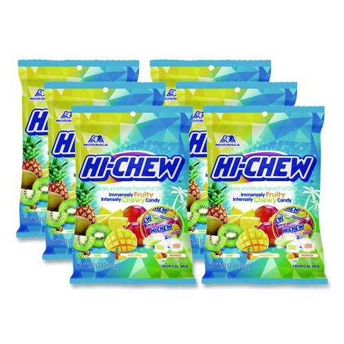 Picture of Fruit Chews, Tropical, Peg Bag 3.53 oz, 6/Carton