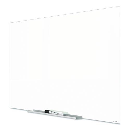 Picture of InvisaMount Magnetic Glass Marker Board, 74" x 42", White Surface