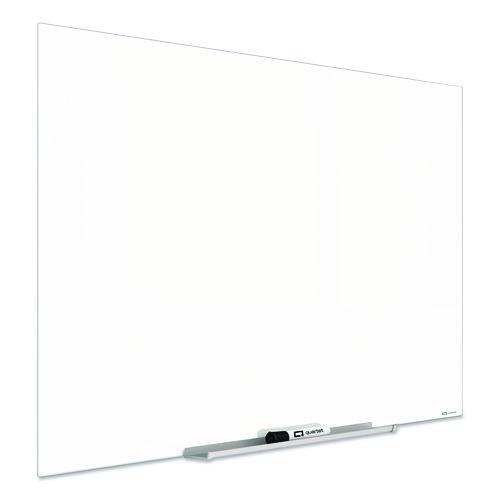 Picture of InvisaMount Magnetic Glass Marker Board, 50" x 28", White Surface