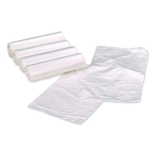 Picture of Linear Low Density Clear Recycled Can Liners, 45 gal, 1.5 mil, 40" x 46", Clear, 10 Bags/Roll, 10 Rolls/Carton