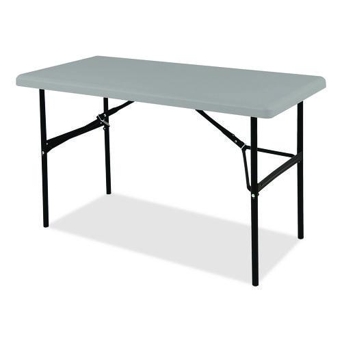 Picture of IndestrucTable Classic Folding Table, Rectangular, 48" x 24" x 29", Charcoal