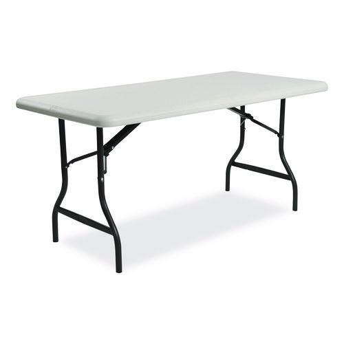 Picture of IndestrucTable Industrial Folding Table, Rectangular, 60" x 30" x 29", Platinum