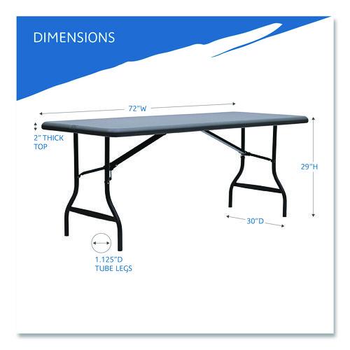 Picture of IndestrucTable Industrial Folding Table, Rectangular, 72" x 30" x 29", Charcoal