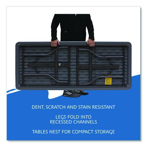 Picture of IndestrucTable Industrial Folding Table, Rectangular, 72" x 30" x 29", Charcoal