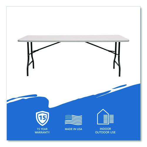 Picture of IndestrucTable Industrial Folding Table, Rectangular, 96" x 30" x 29", Platinum
