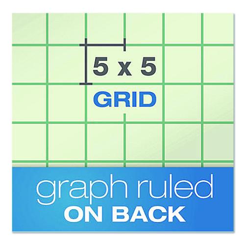 Picture of Evidence Engineer's Computation Pad, Cross-Section Quadrille Rule (5 sq/in, 1 sq/in), 100 Green-Tint 8.5 x 11 Sheets