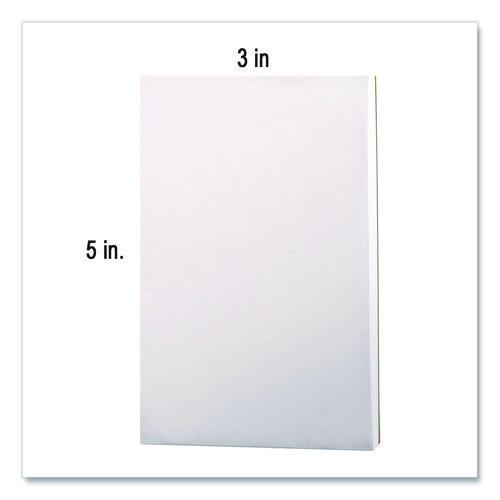 Picture of Scratch Pads, Unruled, 3 x 5, White, 100 Sheets, 12/Pack