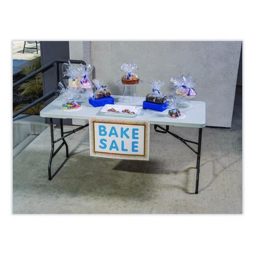 Picture of IndestrucTable Classic Bi-Folding Table, Rectangular, 60" x 30" x 29", Platinum