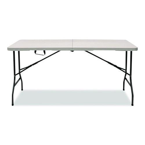 Picture of IndestrucTable Classic Bi-Folding Table, Rectangular, 60" x 30" x 29", Platinum