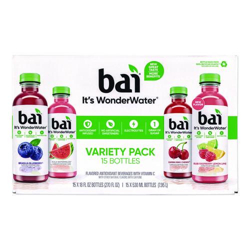 Picture of Antioxidant Infused Beverage, Variety Pack, 18 oz Bottle, 15/Carton