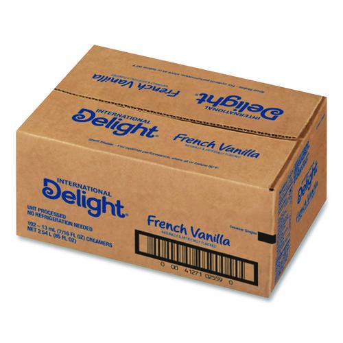 Picture of Flavored Liquid Non-Dairy Coffee Creamer, French Vanilla, 0.44 oz Mini Cups, 192/Carton