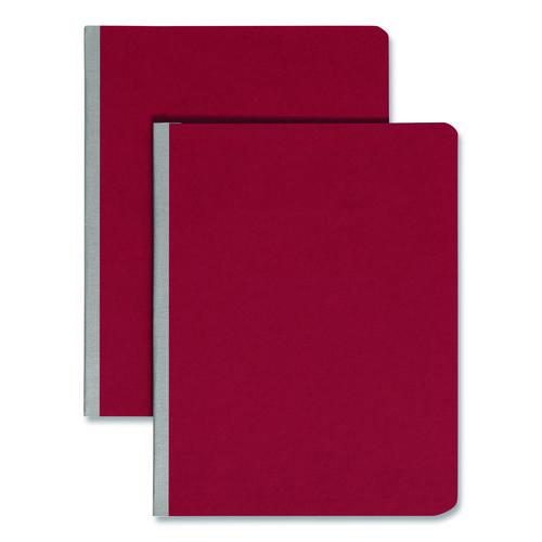 Picture of Prong Fastener Pressboard Report Cover, Side Opening, Two-Piece Prong Fastener, 3" Capacity, 8.5 x 11, Bright Red, 25/Box