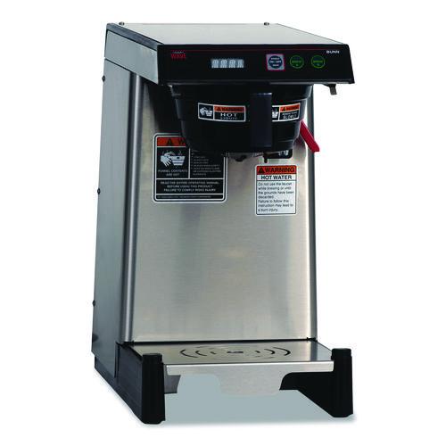 Picture of WAVE15-APS Low Profile Automatic Airpot Coffee Brewer, 12-Cup, Gray/Stainless Steel