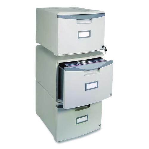 Picture of Stackable Storage Drawer, 14.8" x 18.3" x 12.8", Gray