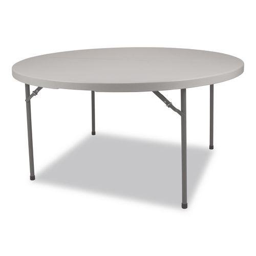Picture of Comfort Max Fold-in-Half Table, Round, 60w x 60d x 29.25h, Speckled Gray Top, Gray Base/Legs