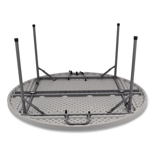 Picture of Comfort Max Fold-in-Half Table, Round, 60w x 60d x 29.25h, Speckled Gray Top, Gray Base/Legs