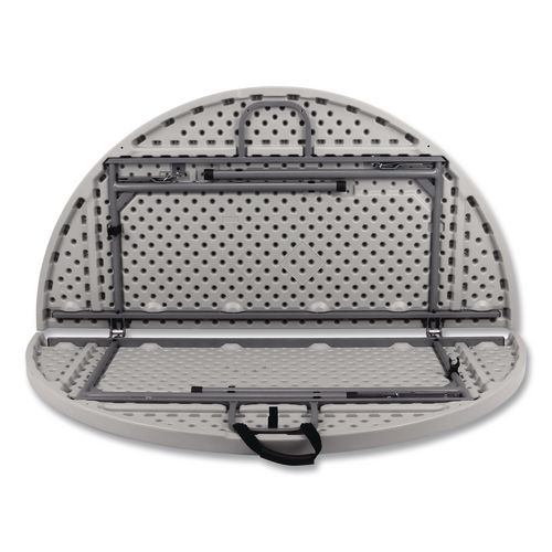 Picture of Comfort Max Fold-in-Half Table, Round, 60w x 60d x 29.25h, Speckled Gray Top, Gray Base/Legs