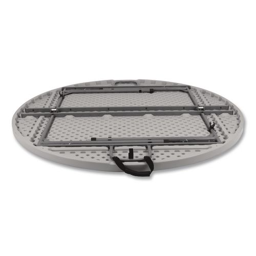 Picture of Comfort Max Fold-in-Half Table, Round, 60w x 60d x 29.25h, Speckled Gray Top, Gray Base/Legs