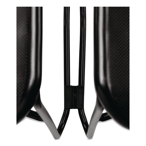 Picture of 850 Series Multi-Purpose Ultra Compact Stack Chair, Supports Up to 300 lbs, 17" Seat Height, Black Seat/Back/Base, 4/Pack