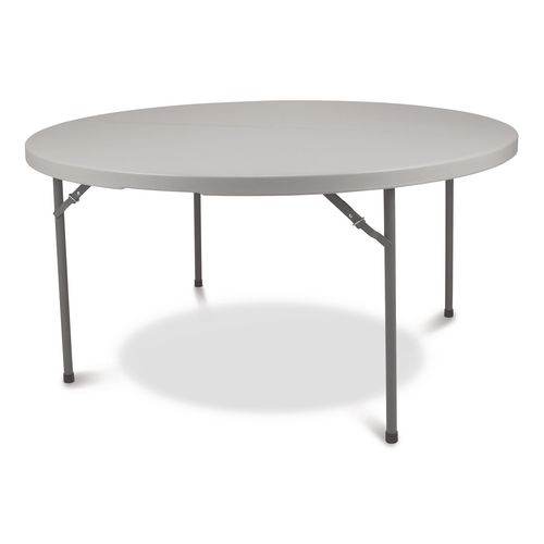 Picture of Comfort Max Fold-in-Half Table, Round, 48w x 48d x 29.25h, Speckled Gray Top, Gray Base/Legs