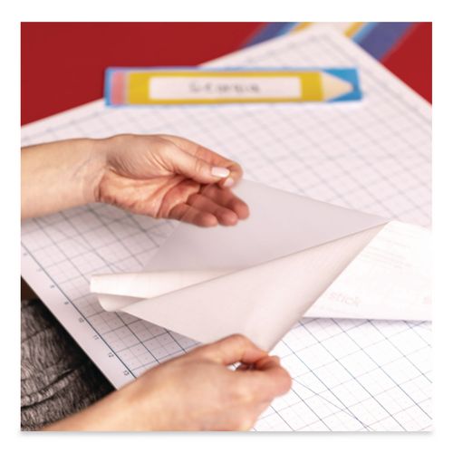 Picture of Peel-and-Stick Clear Laminate Roll, 5.91 mil, 18" x 8 yd, Matte Clear