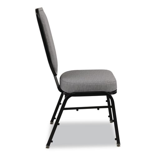 Picture of Flex-Back Banquet Chair, Supports Up to 500 lbs, 18.6" Seat Height, Morticia Lithium Seat/Back, Black Base, 2/Pack