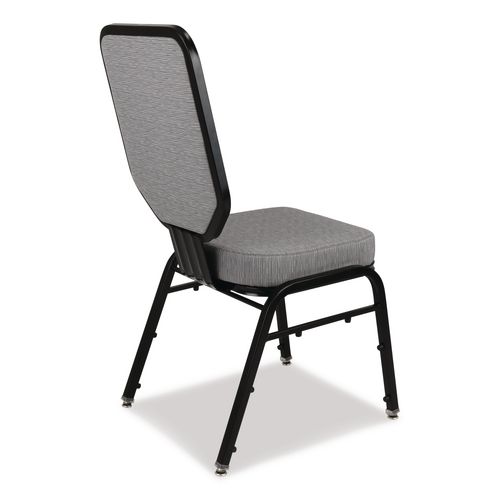 Picture of Flex-Back Banquet Chair, Supports Up to 500 lbs, 18.6" Seat Height, Morticia Lithium Seat/Back, Black Base, 2/Pack