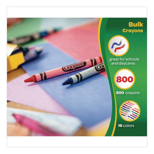 Picture of Classpack Regular Crayons, 16 Colors, 800/Box