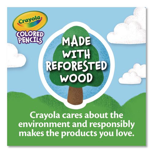 Picture of Colors of the World Colored Pencils Classpack Set, 24 Assorted Lead and Barrel Colors, 240/Pack