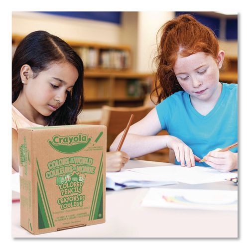 Picture of Colors of the World Colored Pencils Classpack Set, 24 Assorted Lead and Barrel Colors, 240/Pack