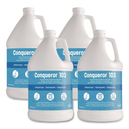 Picture of Conqueror 103 Odor Counteractant Concentrate, Springtime, 1 gal Bottle, 4/Carton