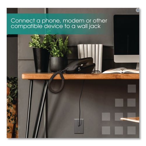 Picture of Line Cord, Plug/Plug, 15 ft, Black