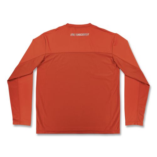 Picture of Chill-Its 6689 Cooling Long Sleeve Sun Shirt with UV Protection, Small, Orange