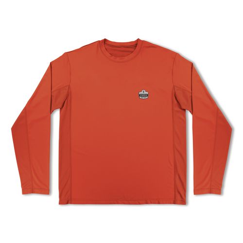 Picture of Chill-Its 6689 Cooling Long Sleeve Sun Shirt with UV Protection, 2X-Large, Orange