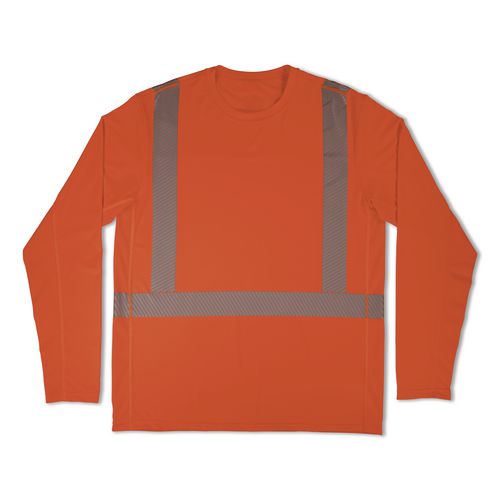 Picture of Chill-Its 6688 Type R Class 2 Cooling Hi-Vis Sun Shirt with UV Protection, Small, Orange