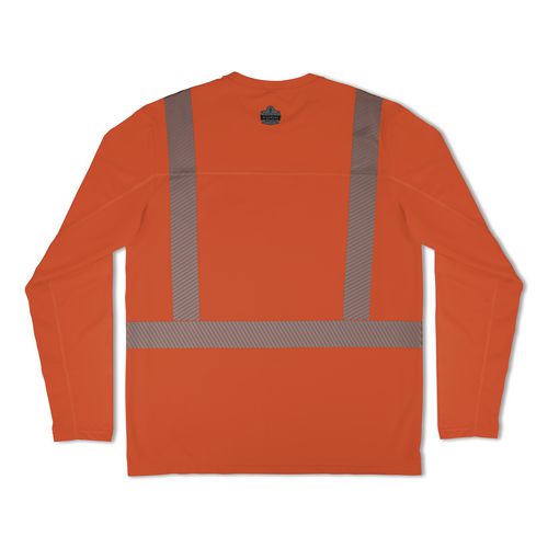 Picture of Chill-Its 6688 Type R Class 2 Cooling Hi-Vis Sun Shirt with UV Protection, Medium, Orange
