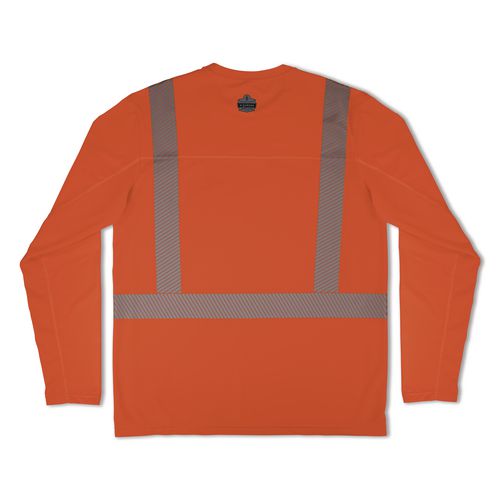 Picture of Chill-Its 6688 Type R Class 2 Cooling Hi-Vis Sun Shirt with UV Protection, Large, Orange