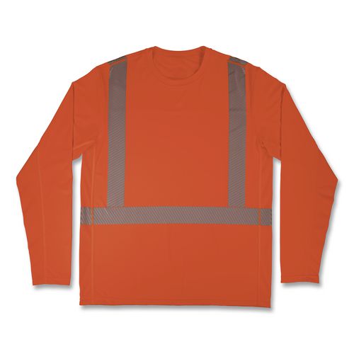 Picture of Chill-Its 6688 Type R Class 2 Cooling Hi-Vis Sun Shirt with UV Protection, X-Large, Orange