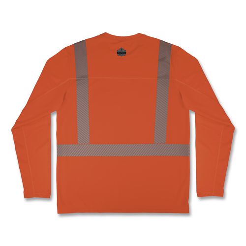Picture of Chill-Its 6688 Type R Class 2 Cooling Hi-Vis Sun Shirt with UV Protection, 2X-Large, Orange