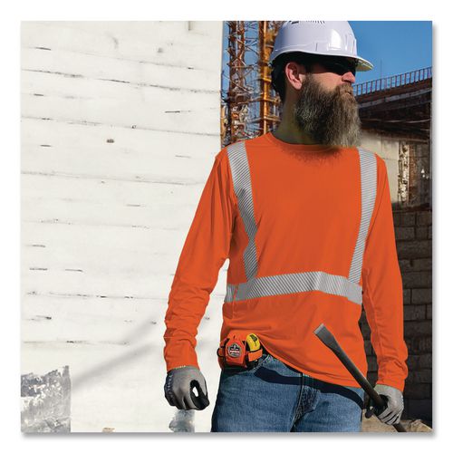 Picture of Chill-Its 6688 Type R Class 2 Cooling Hi-Vis Sun Shirt with UV Protection, 2X-Large, Orange