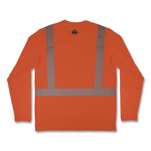 Picture of Chill-Its 6688 Type R Class 2 Cooling Hi-Vis Sun Shirt with UV Protection, 3X-Large, Orange