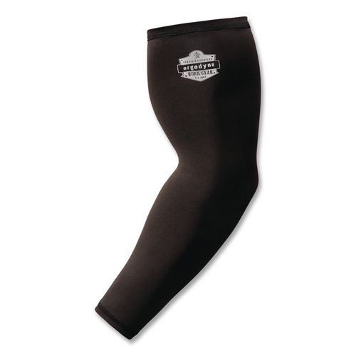 Picture of Chill-Its 6691 Cooling Arm Sleeves with Box-Handling Grip, Polyester/Spandex, 2X-Large, Black